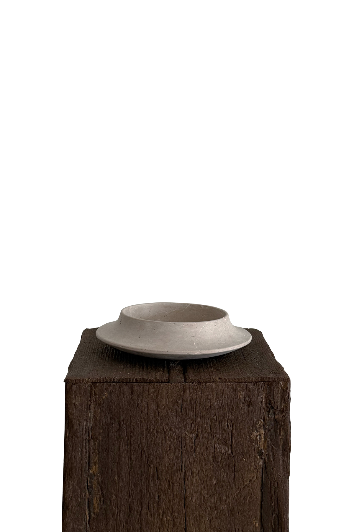 Curved Travertine Bowl