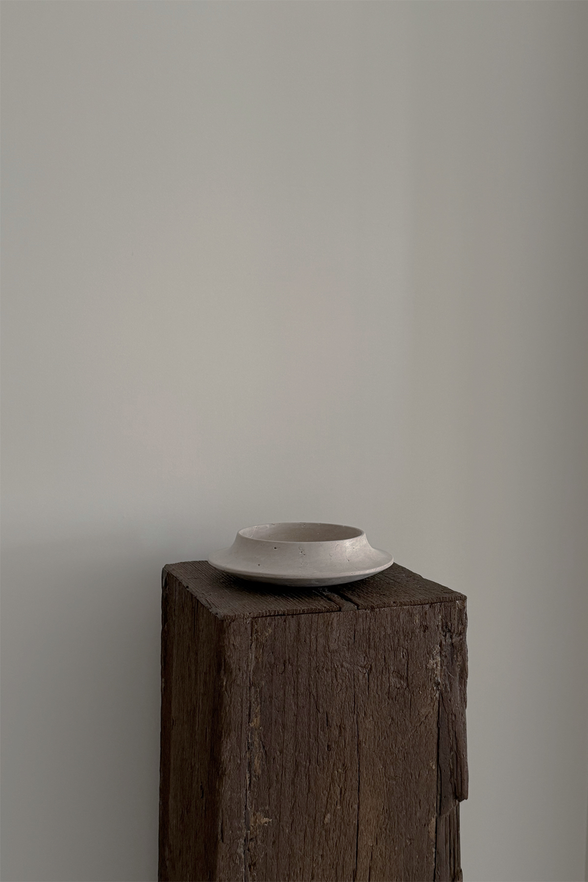 Curved Travertine Bowl