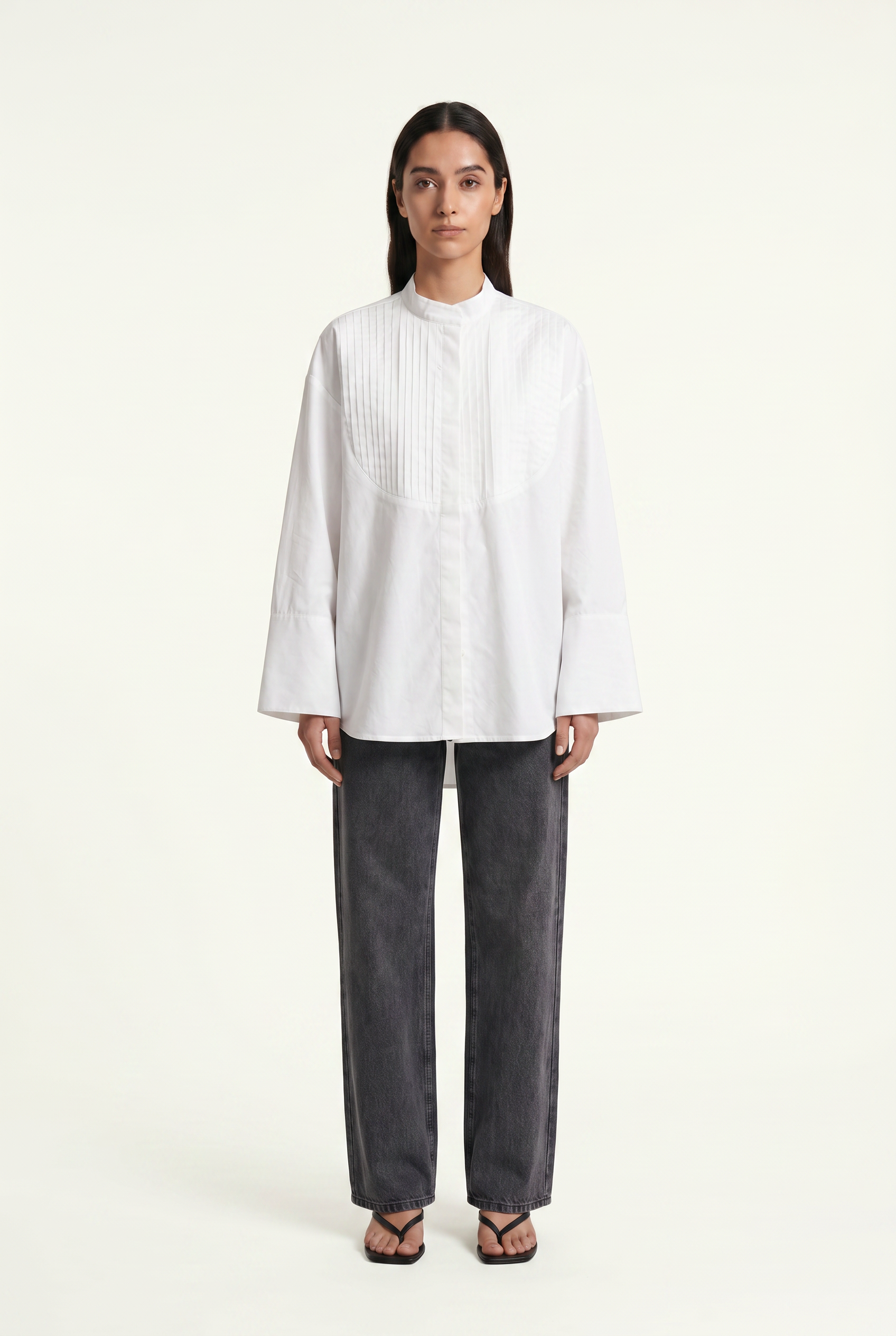 The Élan Pleated Poplin Shirt
