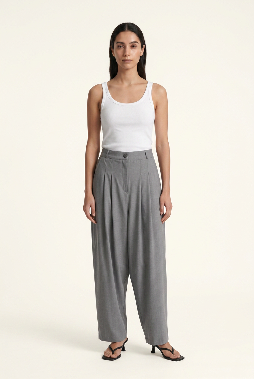 The Atelier Double-Pleated Trousers