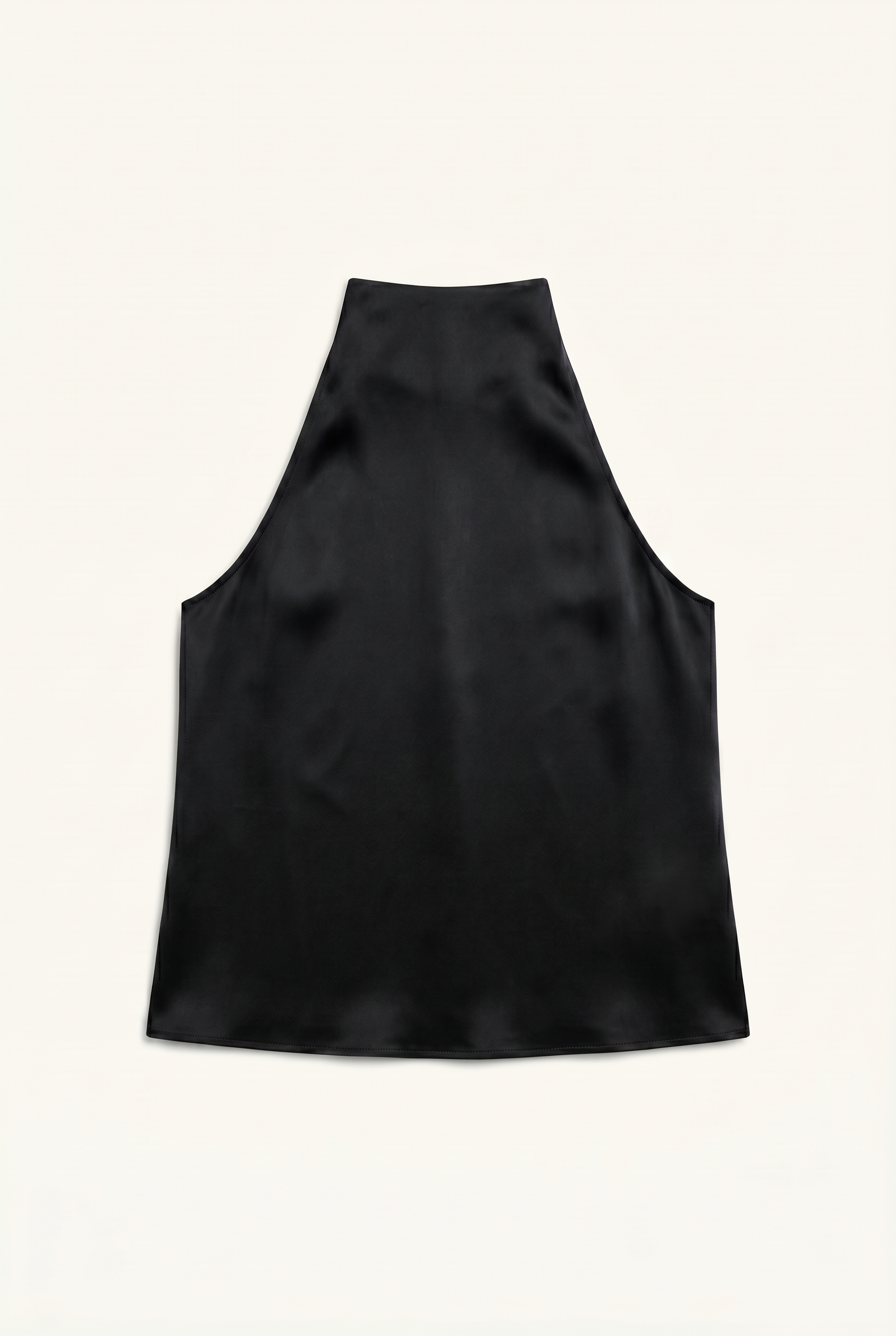 The Noir Satin Sculpt Tank