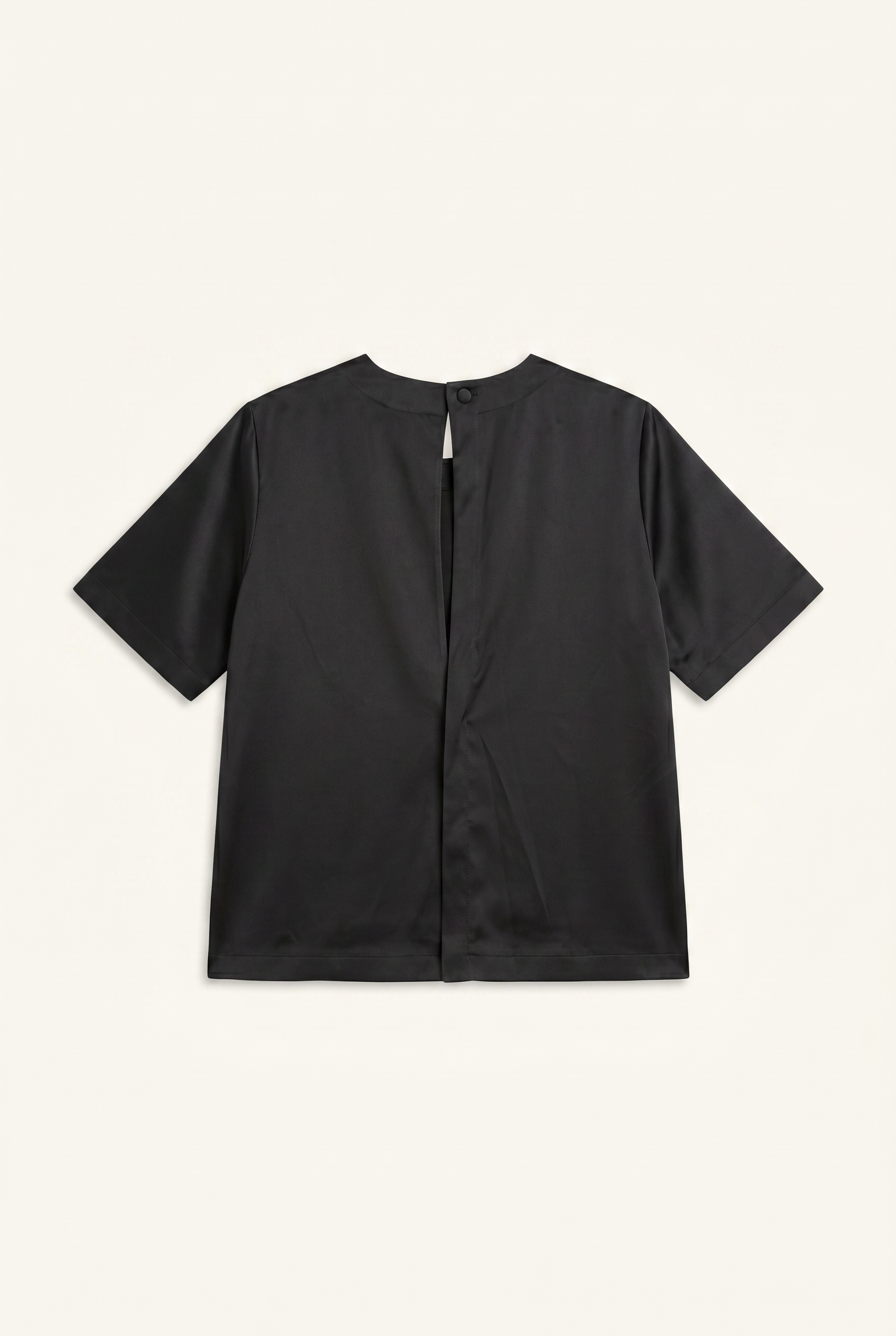 Noir Oversized Satin Tee