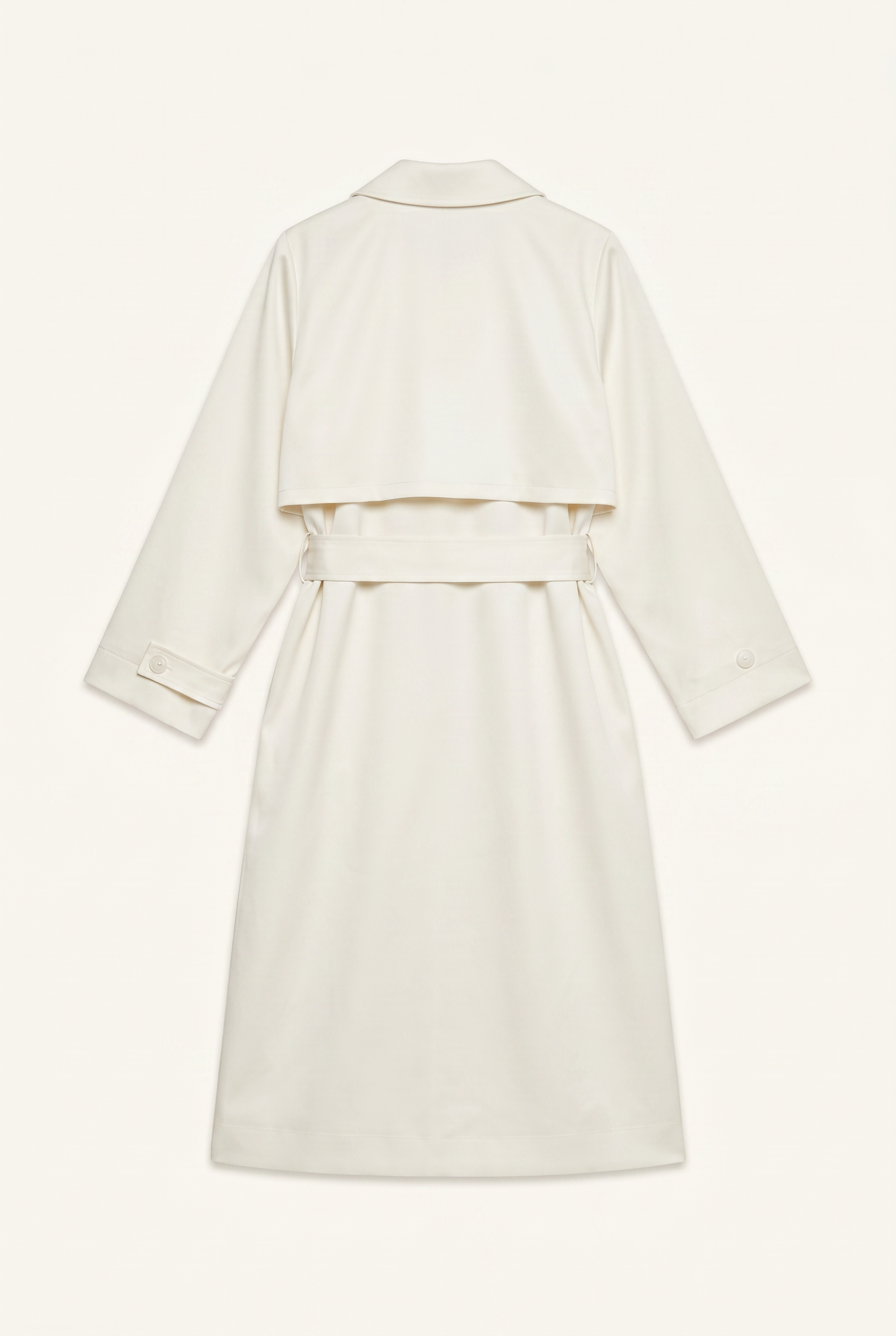 The Satin Drape Trench Coat