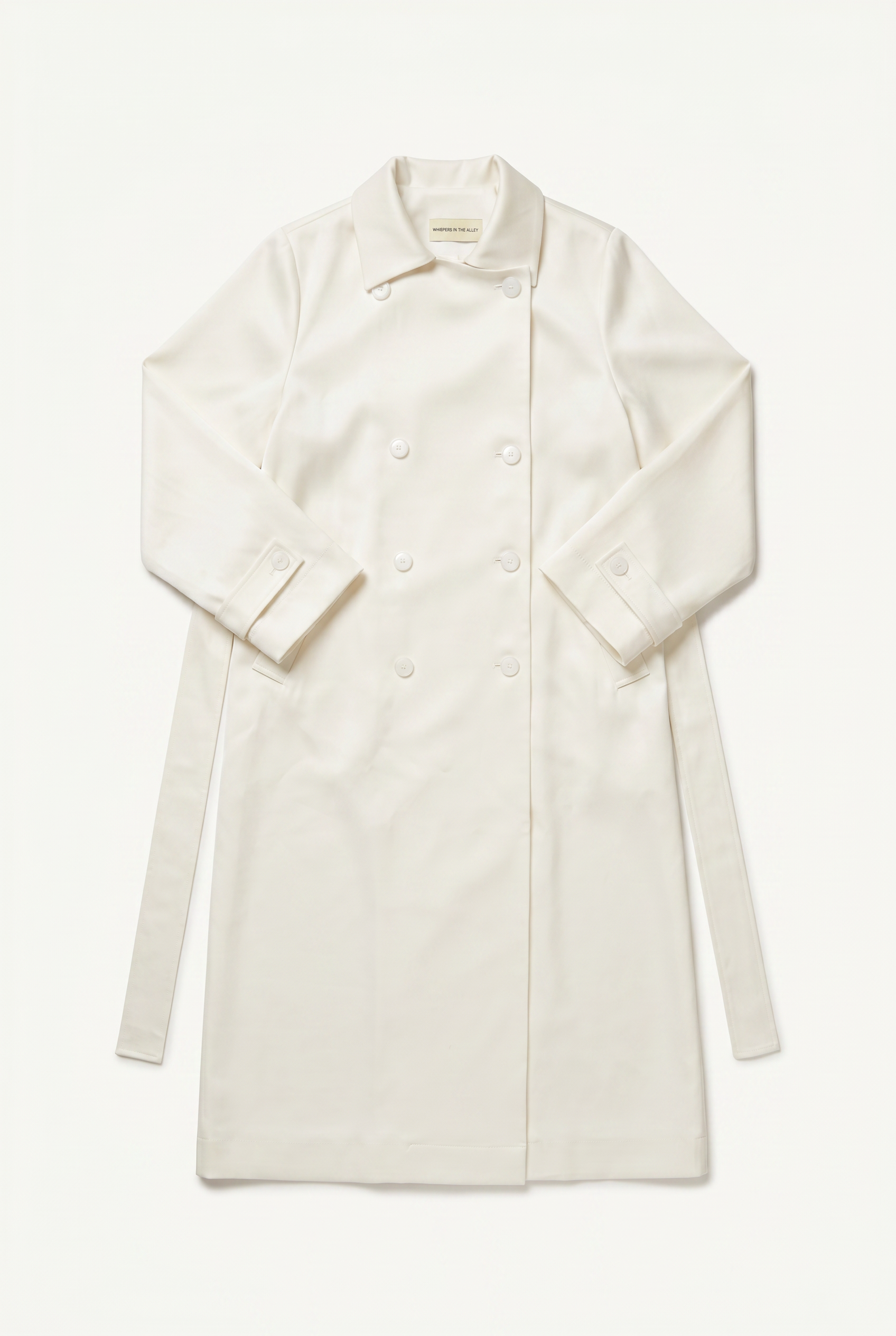 The Satin Drape Trench Coat