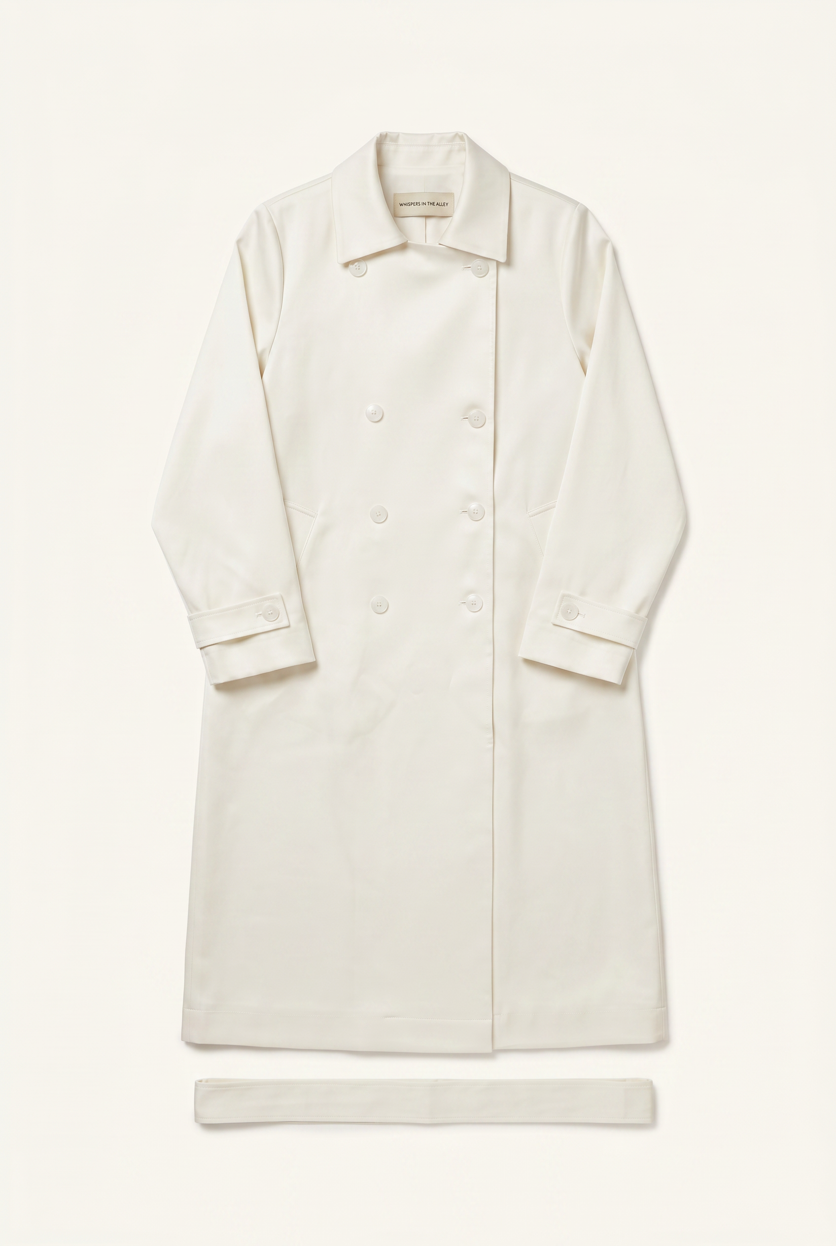 The Satin Drape Trench Coat